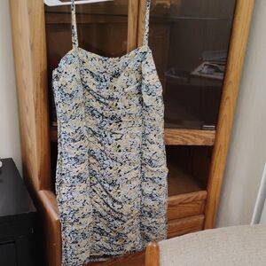 Elegant Floral Print Mini Dress